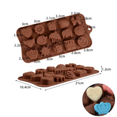 Silikoninės tortų formelės Širdelės formos šokoladinių saldainių formelės Sultys Ledo kubelių formelės Virtuvės kepimo įrankiai Tortų dekoravimo priedai