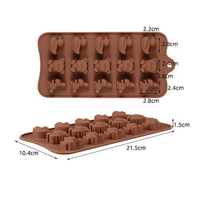 Silikoninės tortų formelės Širdelės formos šokoladinių saldainių formelės Sultys Ledo kubelių formelės Virtuvės kepimo įrankiai Tortų dekoravimo priedai