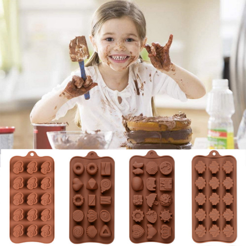 Silikoninės tortų formelės Širdelės formos šokoladinių saldainių formelės Sultys Ledo kubelių formelės Virtuvės kepimo įrankiai Tortų dekoravimo priedai