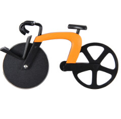 Roostevabast terasest küpsetusjalgratta pitsalõikur ümmargune ratas rull-lõikur jalgratas pitsalõikur köögitööriistad mittenakkuva nuga pitsa jaoks