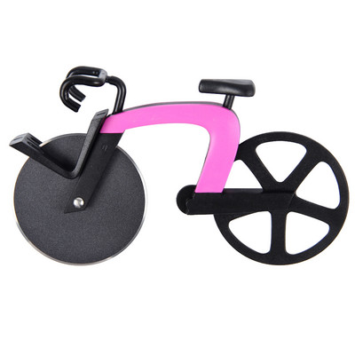 Roostevabast terasest küpsetusjalgratta pitsalõikur ümmargune ratas rull-lõikur jalgratas pitsalõikur köögitööriistad mittenakkuva nuga pitsa jaoks