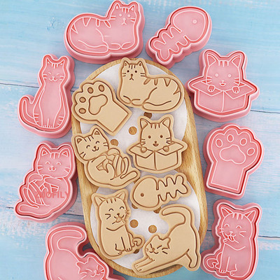 Cat Cookie Cutter Run Kingdom Shape Dog Anime Past for Baking Cake Decor Εργαλείο Φόρμα κουζίνας Μπισκότα Αξεσουάρ κουζίνας