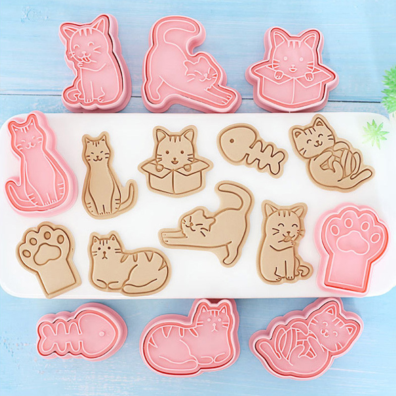 Cat Cookie Cutter Run Kingdom Shape Dog Anime Past for Baking Cake Decor Εργαλείο Φόρμα κουζίνας Μπισκότα Αξεσουάρ κουζίνας
