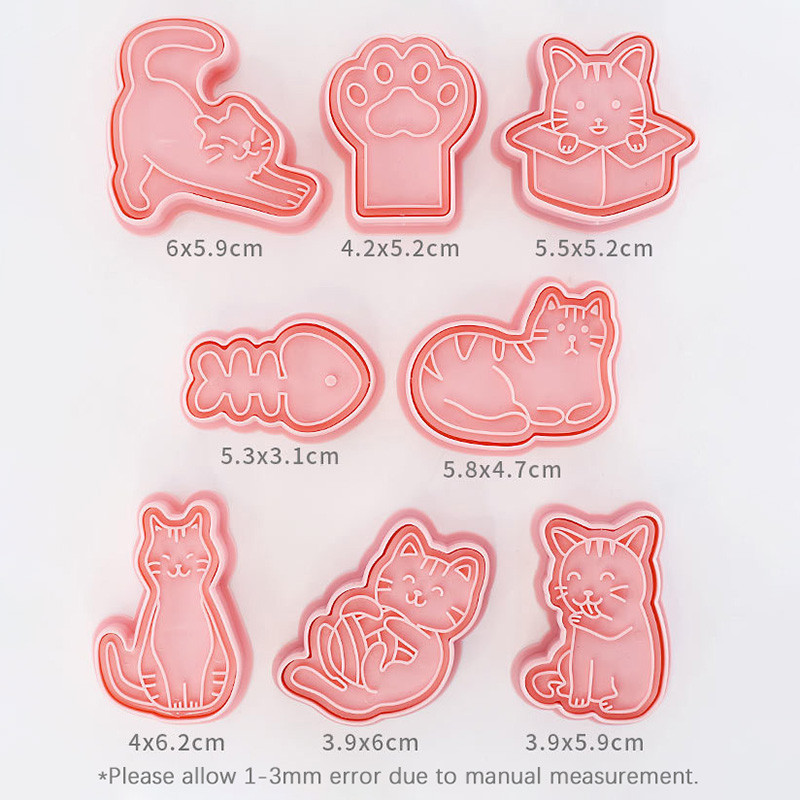 Cat Cookie Cutter Run Kingdom Shape Dog Anime Past for Baking Cake Decor Εργαλείο Φόρμα κουζίνας Μπισκότα Αξεσουάρ κουζίνας