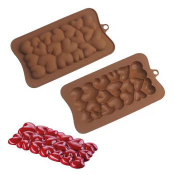 29 стила форма за шоколадови парченца Роза Квадратна геометрична шарка Форма за шоколад Направи си сам декоративна бисквитена захар, обръщаща силиконова форма