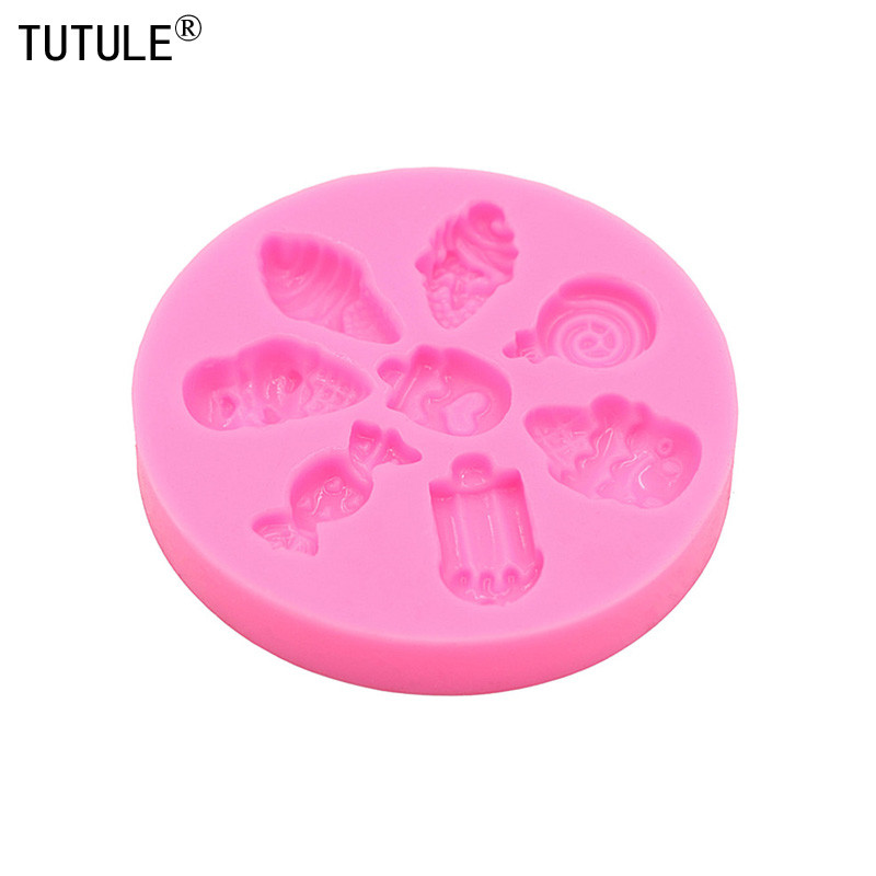 Γελοιογραφία Παγωτό Καραμέλα Καραμέλα Κέικ φόρμα σιλικόνης DIY Χειροποίητο σοκολατένιο χειροποίητο κέικ επιδόρπιο Εργαλεία ψησίματος Νέα