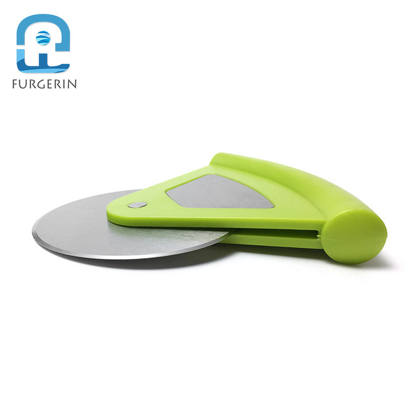 Dispozitiv de tăiat pizza din oțel inoxidabil Unelte cu o singură roată Cuțit pentru pizza Dispozitiv de tăiat prăjituri Accesorii pentru copt