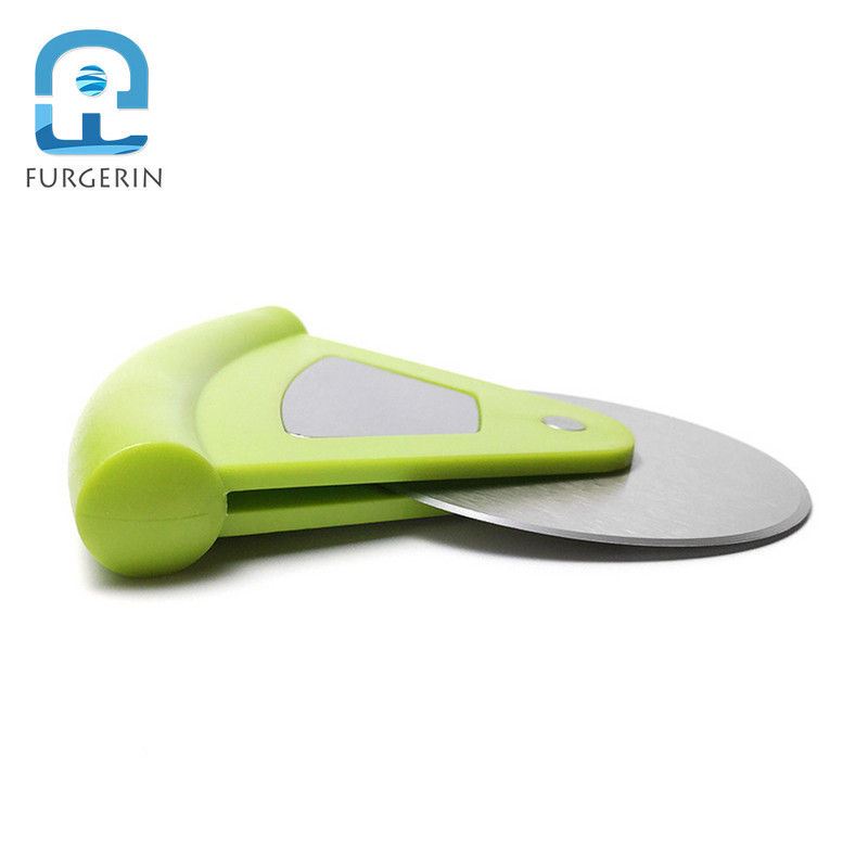 Dispozitiv de tăiat pizza din oțel inoxidabil Unelte cu o singură roată Cuțit pentru pizza Dispozitiv de tăiat prăjituri Accesorii pentru copt