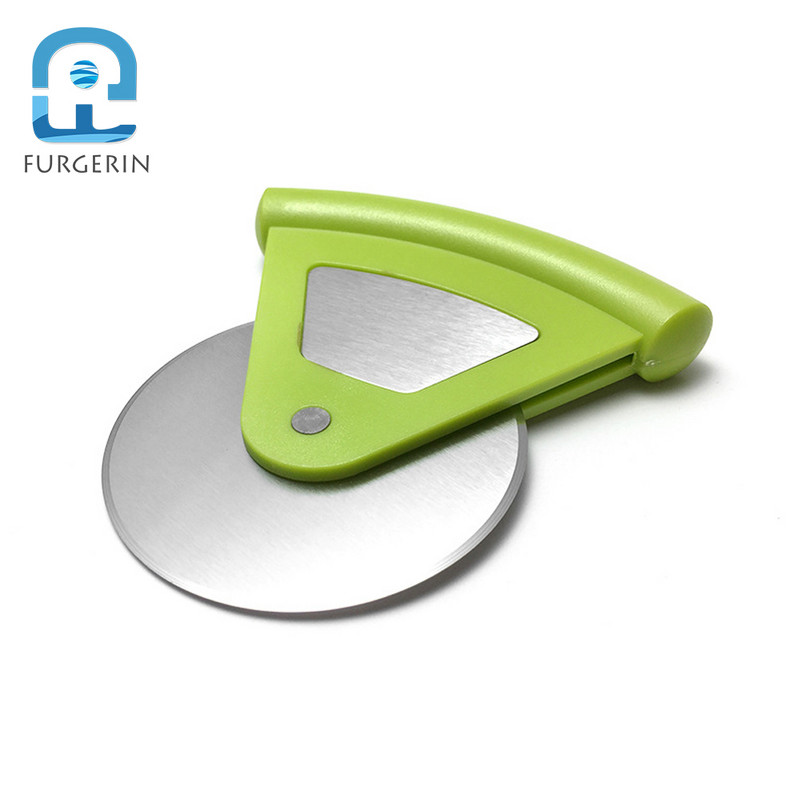 Dispozitiv de tăiat pizza din oțel inoxidabil Unelte cu o singură roată Cuțit pentru pizza Dispozitiv de tăiat prăjituri Accesorii pentru copt