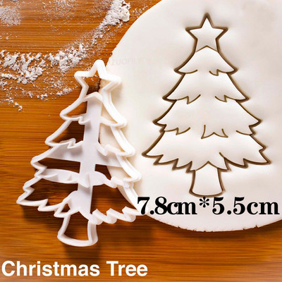 Kalėdų sausainių reljefinis formavimas animacinis filmas 3D Kalėdų Senelis Briedis Kaminas Židinys Fondant Antspaudas Tortas dekoravimo įrankiai Kepimo reikmenys