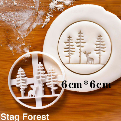 Kalėdų sausainių reljefinis formavimas animacinis filmas 3D Kalėdų Senelis Briedis Kaminas Židinys Fondant Antspaudas Tortas dekoravimo įrankiai Kepimo reikmenys