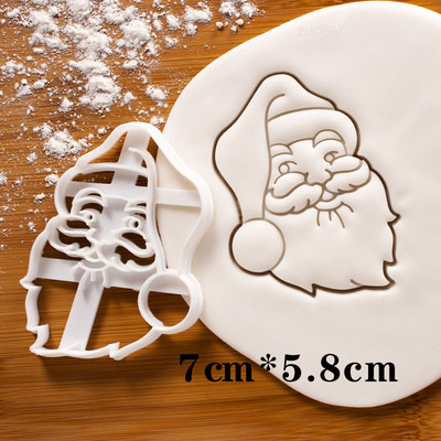 Kalėdų sausainių reljefinis formavimas animacinis filmas 3D Kalėdų Senelis Briedis Kaminas Židinys Fondant Antspaudas Tortas dekoravimo įrankiai Kepimo reikmenys