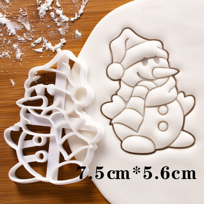 Kalėdų sausainių reljefinis formavimas animacinis filmas 3D Kalėdų Senelis Briedis Kaminas Židinys Fondant Antspaudas Tortas dekoravimo įrankiai Kepimo reikmenys