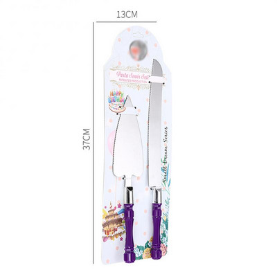 Cuțit pentru unt pentru smântână Spatulă pentru prăjituri cu lamă zimțată din oțel inoxidabil Set portabil Cuțit pentru felierea pâinei Cuțit pentru pâine pentru mai netezit