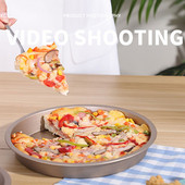 Αντικολλητικά ταψιά πίτσας Ατσάλινο ταψί για κέικ Στρογγυλό ταψί πίτσας Φύλλα φόρμας ψησίματος Ζύμης για πίτα Φόρμα ψησίματος Εργαλεία κουζίνας