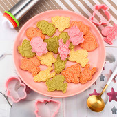 6 τμχ Εργαλεία για κέικ Άγιος Βασίλης Σετ κόφτη για μπισκότα Χριστουγεννιάτικες κόφτες Σφραγίδα μπισκότων Φόρμα φοντάν Ψήσιμο Καλούπι Sugarcraft