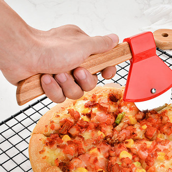 1 бр. Нож за пица от неръждаема стомана Ролков нож за пица Аксесоари за печене Многофункционални кухненски джаджи Издръжливи кухненски съдове