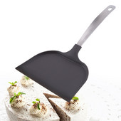 Rozsdamentes acél fogantyú széles felületű praktikus kenyérsütemény lapát pizza héja konyhai lapátos sütő háztartási csúszásgátló sütőedények