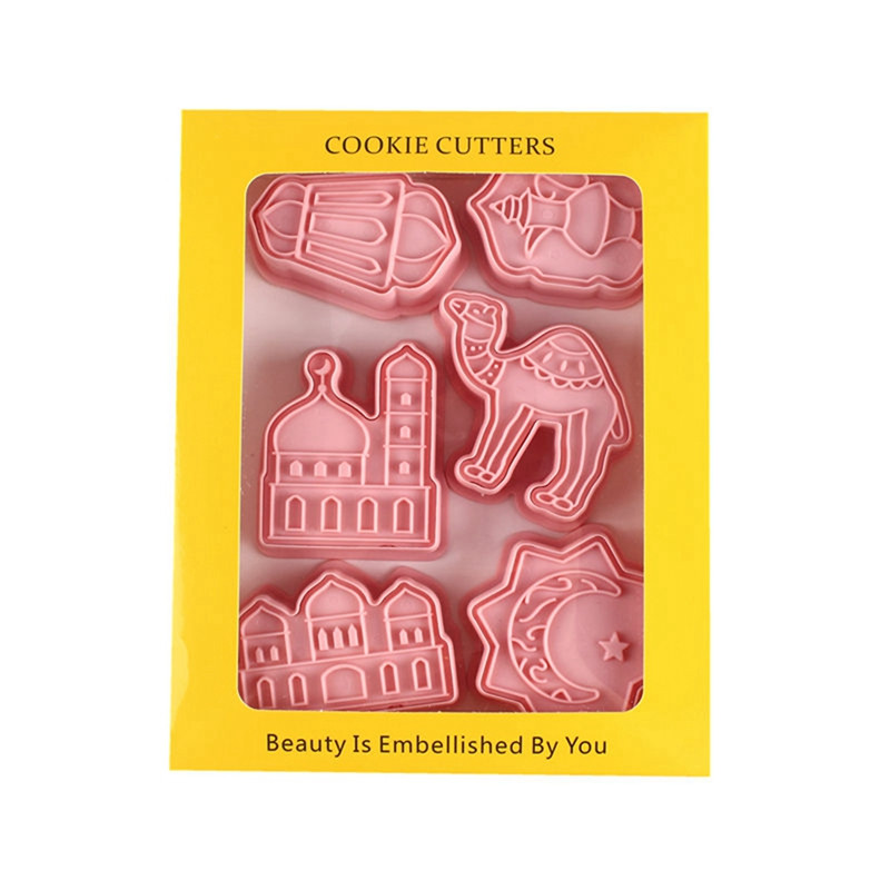 QIFU Eid Mubarak Camel Moon Star Μπισκότο Κόφτες μπισκότων Σετ Ραμαζάνι Ισλαμικό μουσουλμανικό πάρτι για κέικ Εργαλεία ψησίματος Μπισκότα Διακόσμηση