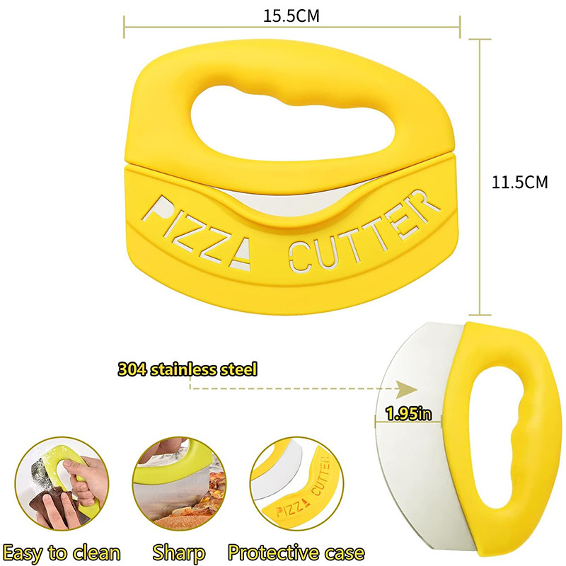 1 τεμ. Ανοξείδωτοι κόφτες πίτσας που πλένονται Πολυλειτουργικός κόφτης πίτσας Αξεσουάρ κουζίνας