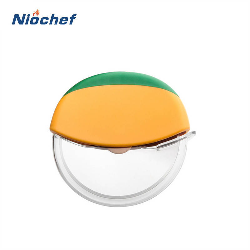 Μαχαίρι πίτσας από ανοξείδωτο ατσάλι Στρογγυλό κόφτη πίτσας με ρολό Αξεσουάρ κουζίνας ψησίματος Εργαλείο κοπής ζαχαροπλαστικής με καπάκι ρουλέτα