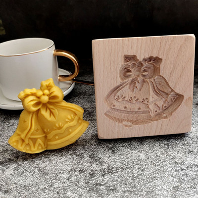 Puidust küpsisevormi lõikur 3D kooki reljeefne küpsetusvorm Puidust piparkoogivormid presslõikur pagarividinad