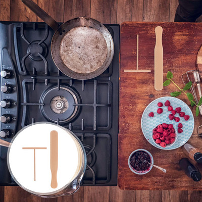 2 vnt medinis grėblio skleistuvas plokščias buko medienos barstytuvo indų rinkinys Rag Dosa barstytuvas