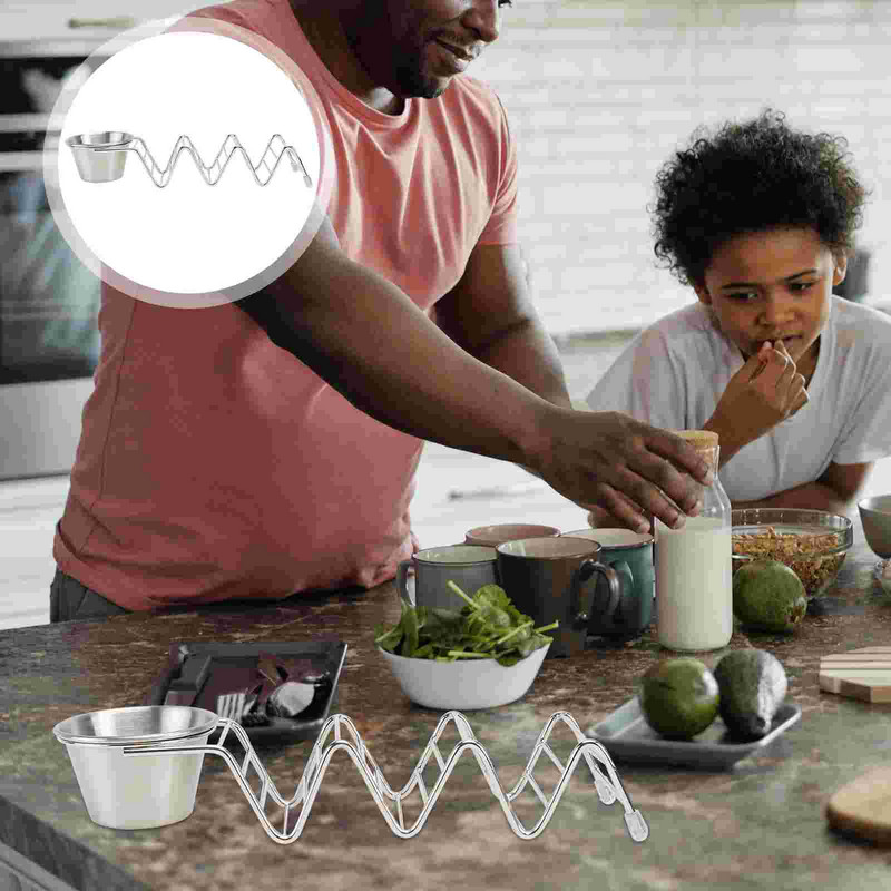 Metallist Taco restiga ahjualus Taco vitriinaluse hoidik Metallist kronsteinid Krepistatiiv Pannkoogid Taco plaat