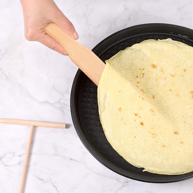 Turner Spatula Pancake Spreader Crepe Maker Σουίτα Crepe Spatula Kit Crepe Rake Ξύλινη Ξύστρα Κρέπα Κιτ σπάτουλας κρεπ