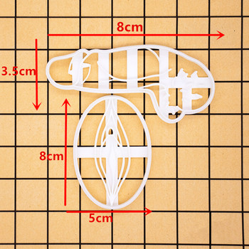 Възрастен секси пенис и вулва Резачка за бисквитки Забавна форма за бисквити Дик Форми за декорация на торти с фондан Кухня Направи си сам инструменти за печене Парти инструменти