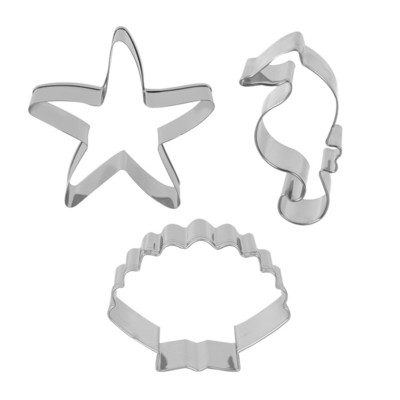 Cutter din oțel inoxidabil pentru biscuiți, coajă, stea de mare, hipocampus, ștampile pentru prăjituri, vase de copt, matriță pentru biscuiți, instrument de copt pentru petrecere