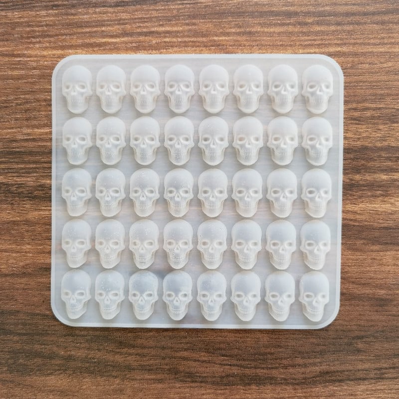 Εργαλείο ψησίματος σοκολάτας για μπισκότα κρανίου για το Halloween 40 πλέγματα Φόρμα ψησίματος σιλικόνης επαναχρησιμοποιήσιμο