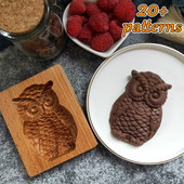 Puidust küpsisevormi lõikur DIY piparkoogiküpsisevormid press 3D kooki reljeef Küpsetusvormi roosi lillelõikur Pagari vidinad