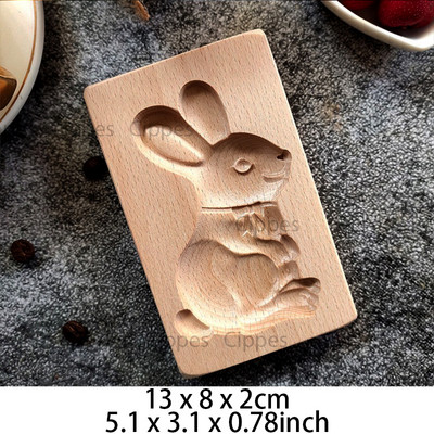 Puidust küpsisevormi lõikur DIY piparkoogiküpsisevormid press 3D kooki reljeef Küpsetusvormi roosi lillelõikur Pagari vidinad