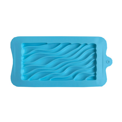 Cijeli blok Silikonski kalup 3D valoviti uzorak Kalup za čokoladu Kalup za čokoladice Modus za kolače Dekoracija Kuhinjski pribor za pečenje