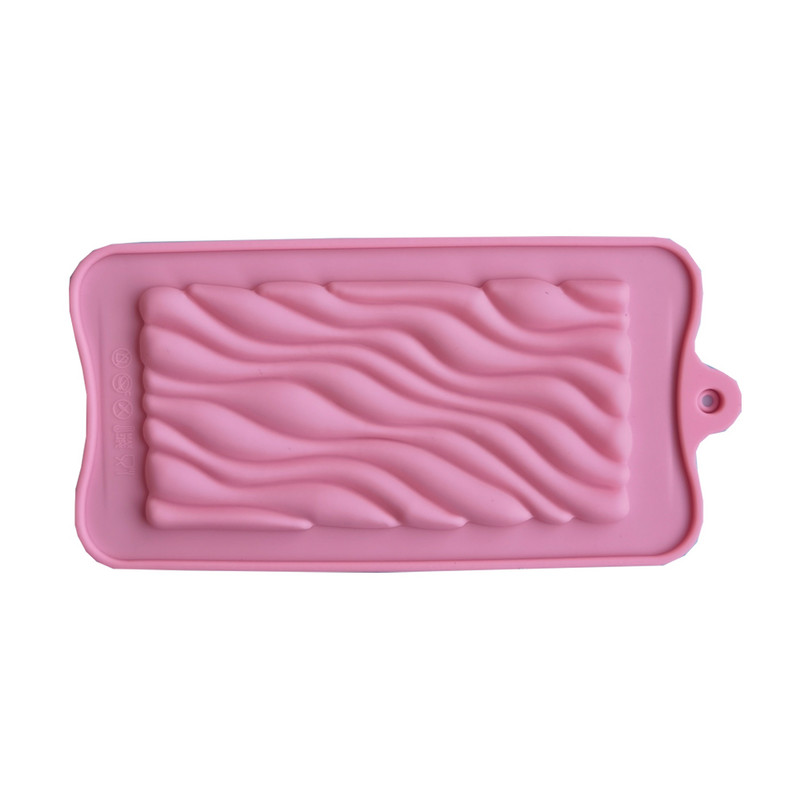 Bloc întreg matriță din silicon 3D undă model de curgere matriță pentru ciocolată matriță pentru bomboane pentru modul de decorare pentru tort Accesorii pentru copt