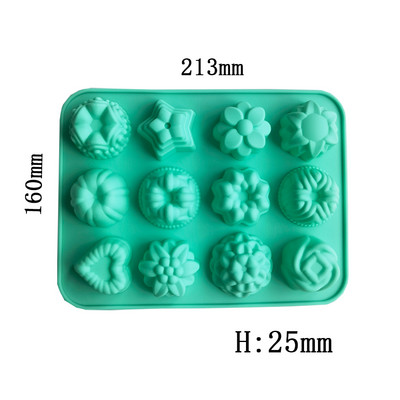 λουλούδι Τριαντάφυλλο Λουλούδια Σχήμα Κέικ φόρμας σιλικόνης DIY Διακόσμηση Σοκολάτα 3D Mold Tools σαπούνι καραμέλα πουτίγκα εργαλεία ψησίματος