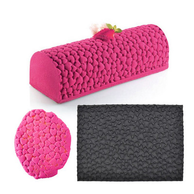 Moule Siliconne Pâtisserie Polka Dots Texture Τρισδιάστατη φόρμα σιλικόνης για κέικ Ματ ψησίματος Επιδόρπιο Bakeware Φόρμα ψησίματος για κέικ σιλικόνης