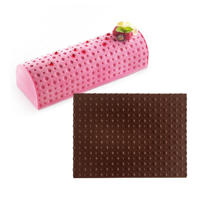 Moule Siliconne Pâtisserie Polka Dots Texture Τρισδιάστατη φόρμα σιλικόνης για κέικ Ματ ψησίματος Επιδόρπιο Bakeware Φόρμα ψησίματος για κέικ σιλικόνης