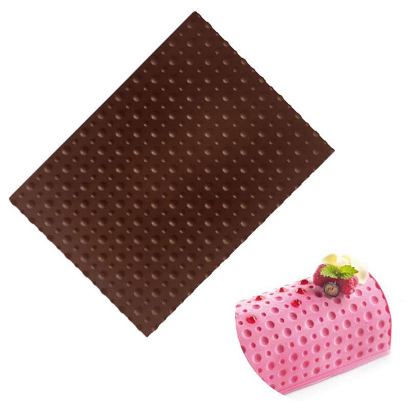 Moule Siliconne Pâtisserie Polka Dots Texture Τρισδιάστατη φόρμα σιλικόνης για κέικ Ματ ψησίματος Επιδόρπιο Bakeware Φόρμα ψησίματος για κέικ σιλικόνης