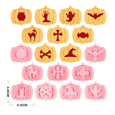 6 tk Monster küpsiselõikuri komplekt kolb küpsise tempel koogi kaunistamiseks käsitsi valmistatud fondant koogi küpsetustarvikud Halloweeniks