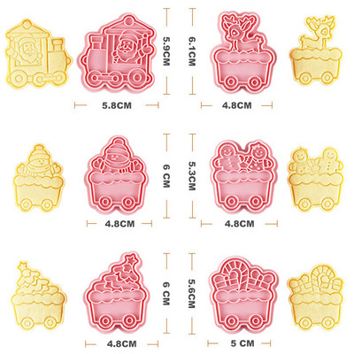 6 tk Monster küpsiselõikuri komplekt kolb küpsise tempel koogi kaunistamiseks käsitsi valmistatud fondant koogi küpsetustarvikud Halloweeniks