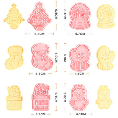 6 tk Monster küpsiselõikuri komplekt kolb küpsise tempel koogi kaunistamiseks käsitsi valmistatud fondant koogi küpsetustarvikud Halloweeniks