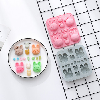 Συμπλήρωμα διατροφής οικιακής χρήσης Cartoon Cute Animal Theme Καλούπι σιλικόνης Σπιτική DIY φόρμα για κέικ σοκολάτας Μους ψησίματος με κόλλα