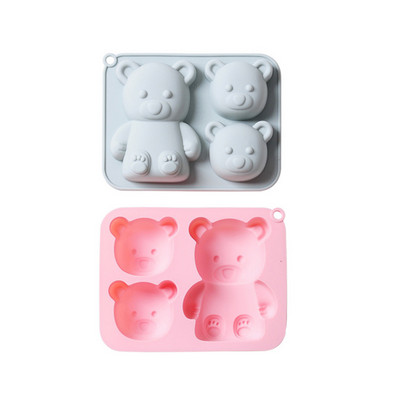 Συμπλήρωμα διατροφής οικιακής χρήσης Cartoon Cute Animal Theme Καλούπι σιλικόνης Σπιτική DIY φόρμα για κέικ σοκολάτας Μους ψησίματος με κόλλα