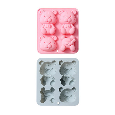 Συμπλήρωμα διατροφής οικιακής χρήσης Cartoon Cute Animal Theme Καλούπι σιλικόνης Σπιτική DIY φόρμα για κέικ σοκολάτας Μους ψησίματος με κόλλα