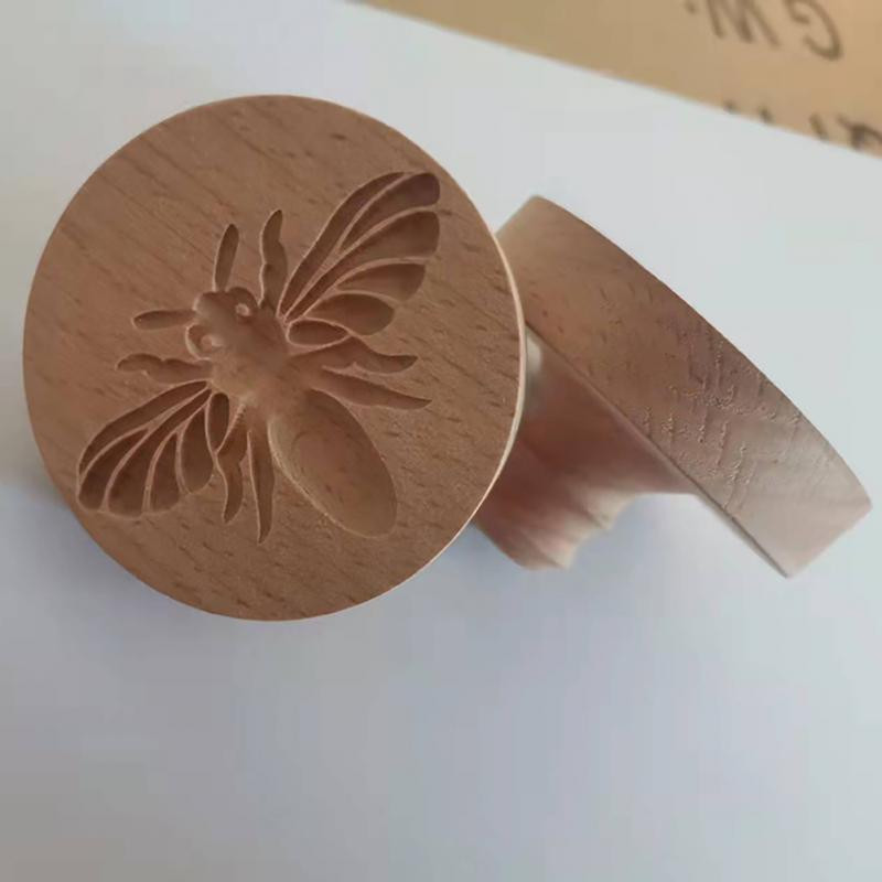 Drožinėjamas medinis sausainių formavimo preso antspaudas sausainių vakarėliui dekoruoti Reljefinis antspaudas virtuvės kepimo įrankis