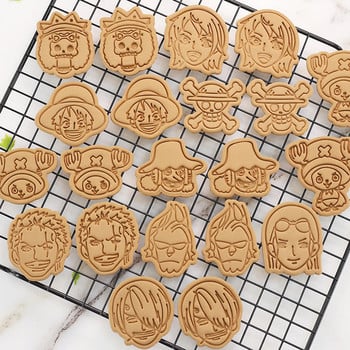 Mold Of Baking Cartoon Pirates Mold Cookie Luffy Joe Bajia One Piece Diy Baking Biscuit Tool 3d Cartoon Cookie Press Cutter