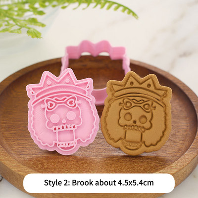 Mold Of Baking Cartoon Pirates Mold Cookie Luffy Joe Bajia One Piece Diy Baking Biscuit Tool 3d Cartoon Cookie Press Cutter