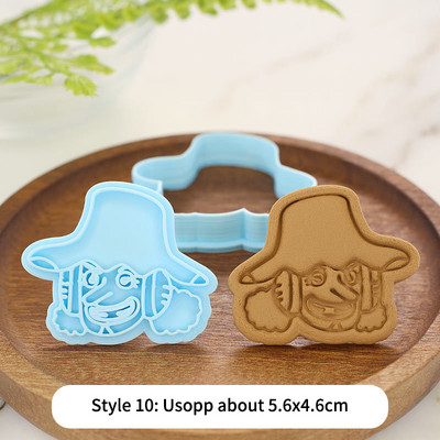 Mold Of Baking Cartoon Pirates Mold Cookie Luffy Joe Bajia One Piece Diy Baking Biscuit Tool 3d Cartoon Cookie Press Cutter